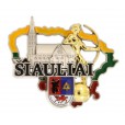 Šiauliai Magnet with Cathedral and Coat of Arms